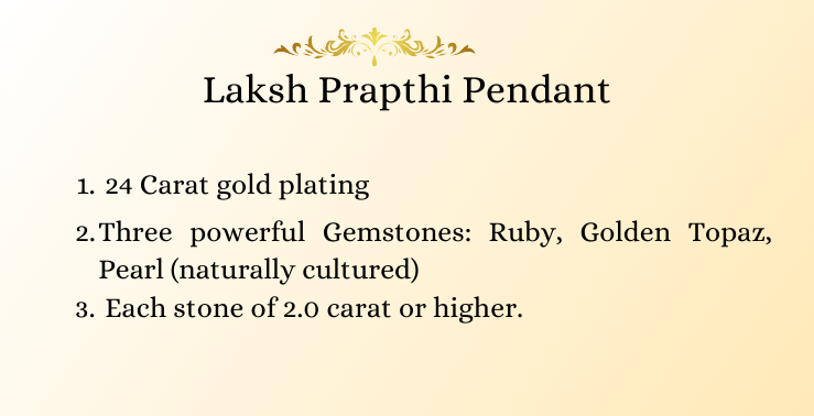 Laksh Prapthi Pendant